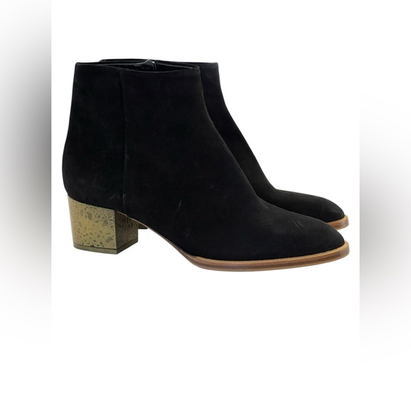 Dries Van Noten black suede short boots - Picture 7 of 10